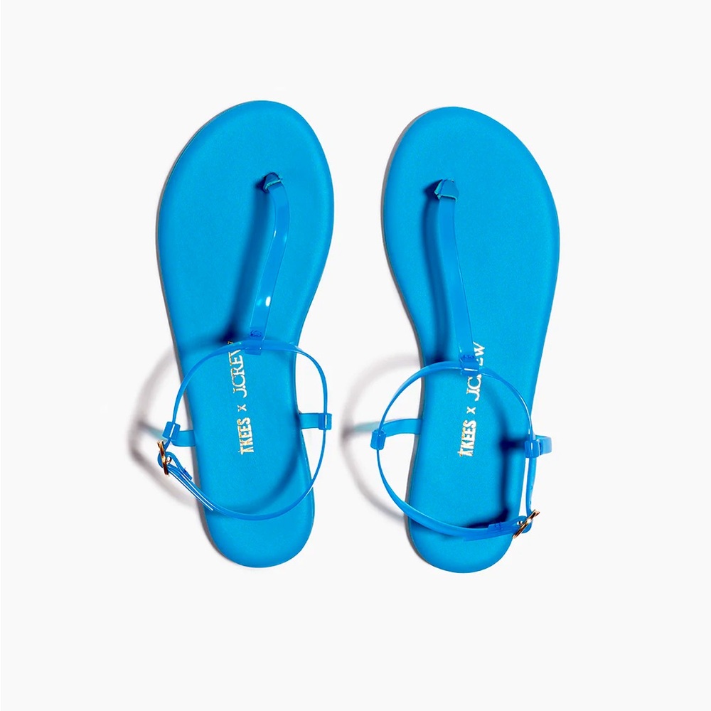 Limited-edition TKEES X J.Crew jelly sandals size 9